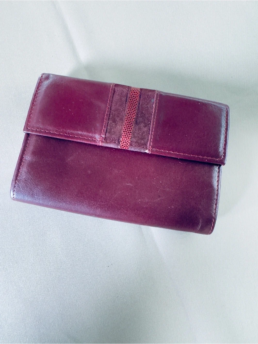 Rolfs Designer Collection Burgundy Leather Wallet Organizer Vintage